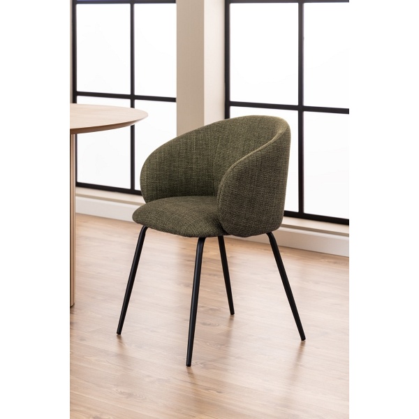 Krzesło Eleonor oliwkowe Basel 77 - ACTONA